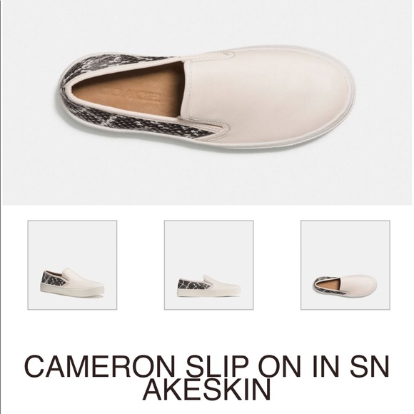 Coach Cameron Slip On in Snakeskin (worm 2 times) - Picture 9 of 11